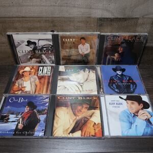 Clint Black CD Lot of 9 No time To Kill One Emotion Other Logic